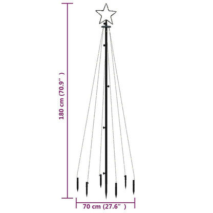 LED-Weihnachtsbaum mit Erdnägeln Blau 108 LEDs 180 cm 127159