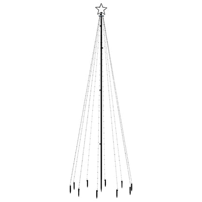 LED-Weihnachtsbaum mit Erdnägeln Kaltweiß 310 LEDs 300 cm 128801