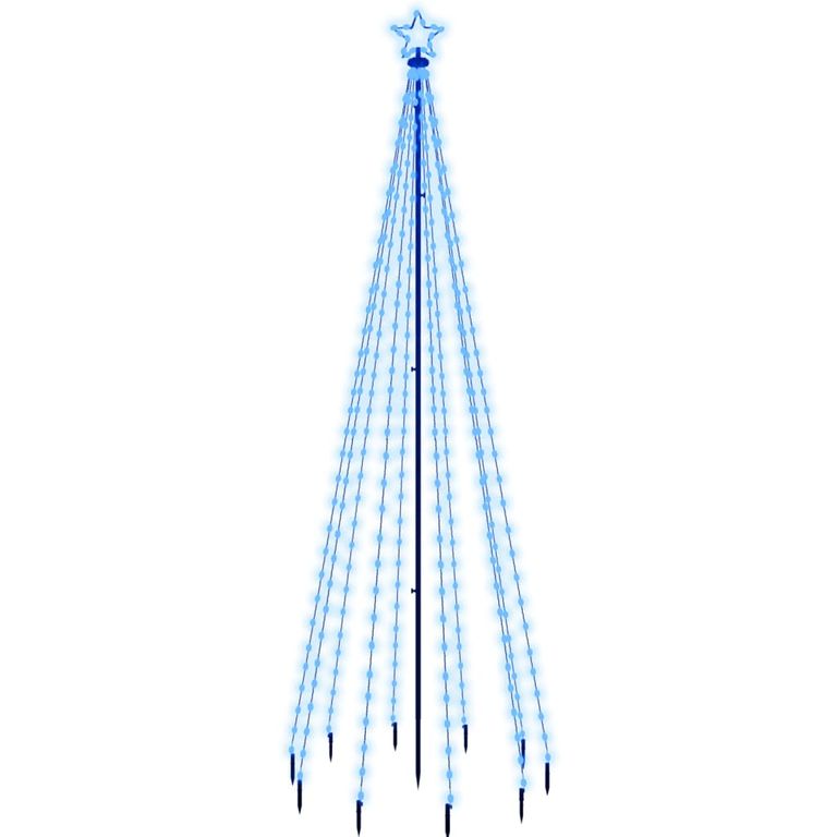 LED-Weihnachtsbaum mit Erdnägeln Blau 310 LEDs 300 cm 128346