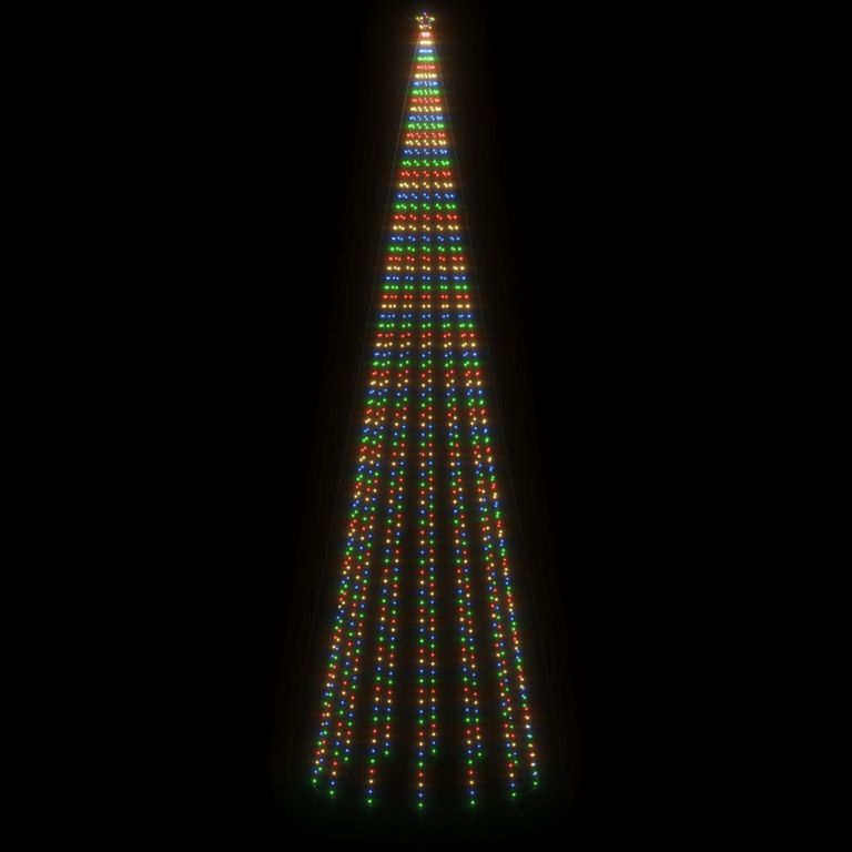 LED-Weihnachtsbaum mit Erdnägeln Mehrfarbig 1134 LEDs 800 cm 126287