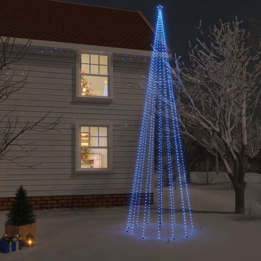 LED-Weihnachtsbaum mit Erdnägeln Blau 1134 LEDs 800 cm 125559