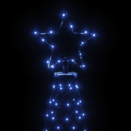 LED-Weihnachtsbaum mit Erdnägeln Blau 200 LEDs 180 cm 127697