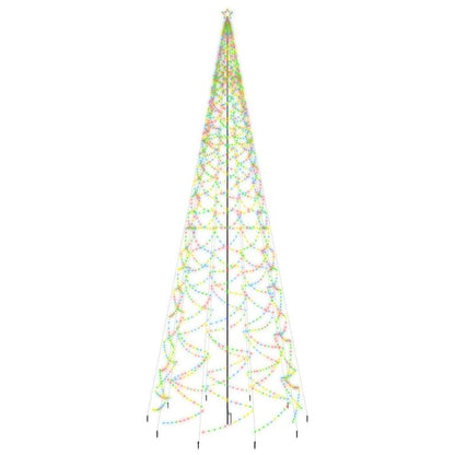 LED-Weihnachtsbaum mit Erdnägeln Mehrfarbig 3000 LEDs 800 cm 126645