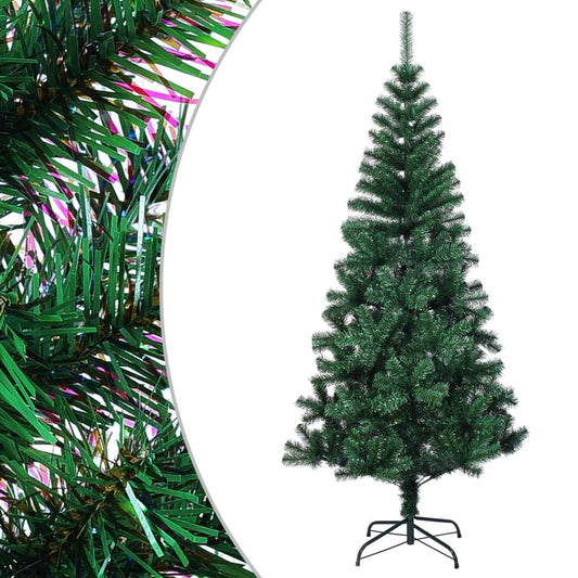 Künstlicher Weihnachtsbaum Schillernde Spitzen Grün 120 cm PVC 87918