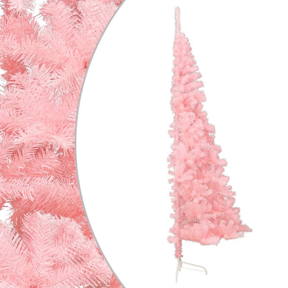 Künstlicher Halb-Weihnachtsbaum mit Ständer Rosa 180 cm PVC 128940