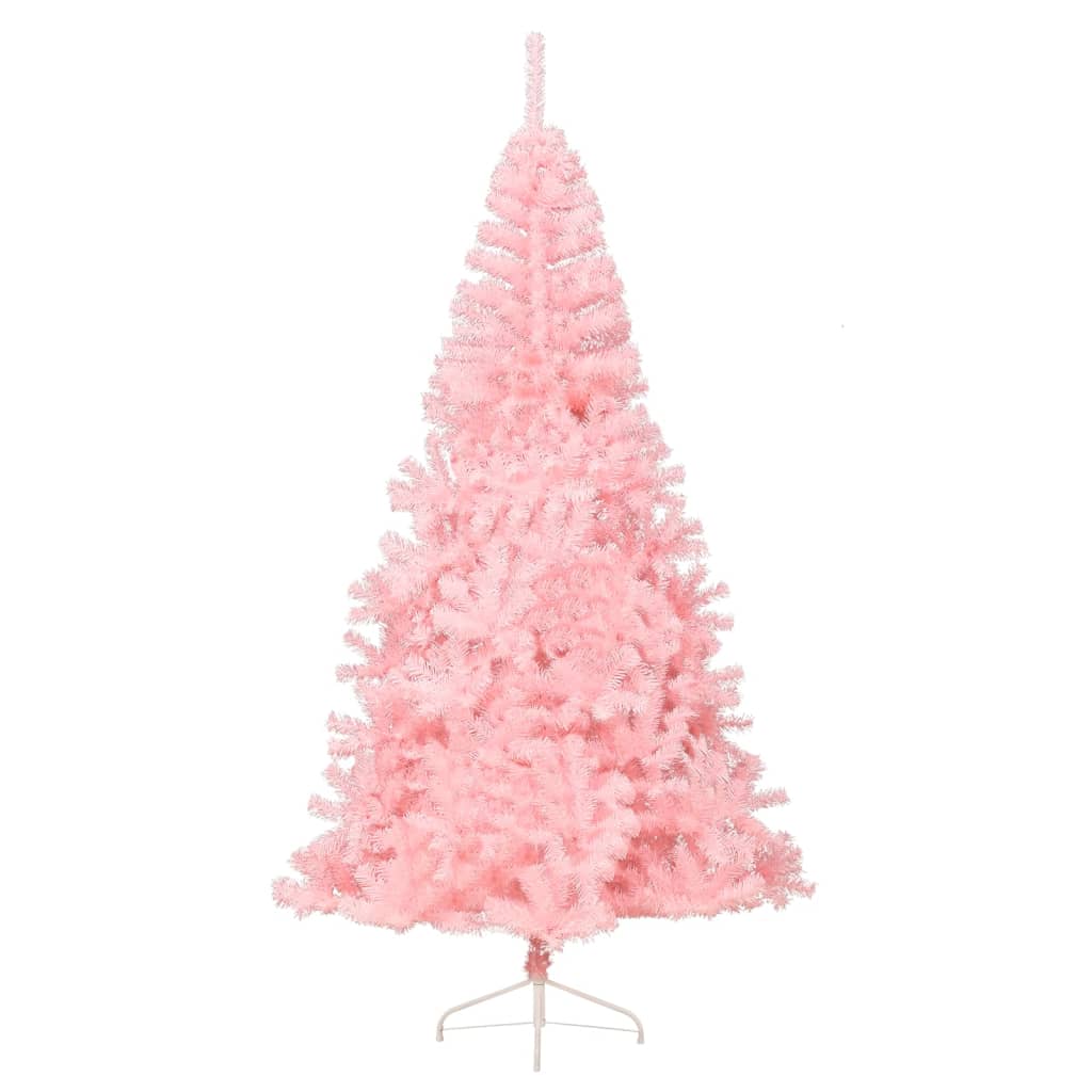 Künstlicher Halb-Weihnachtsbaum mit Ständer Rosa 240 cm PVC 127699