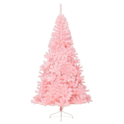 Künstlicher Halb-Weihnachtsbaum mit Ständer Rosa 240 cm PVC 127699