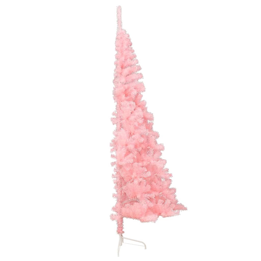 Künstlicher Halb-Weihnachtsbaum mit Ständer Rosa 240 cm PVC 127699