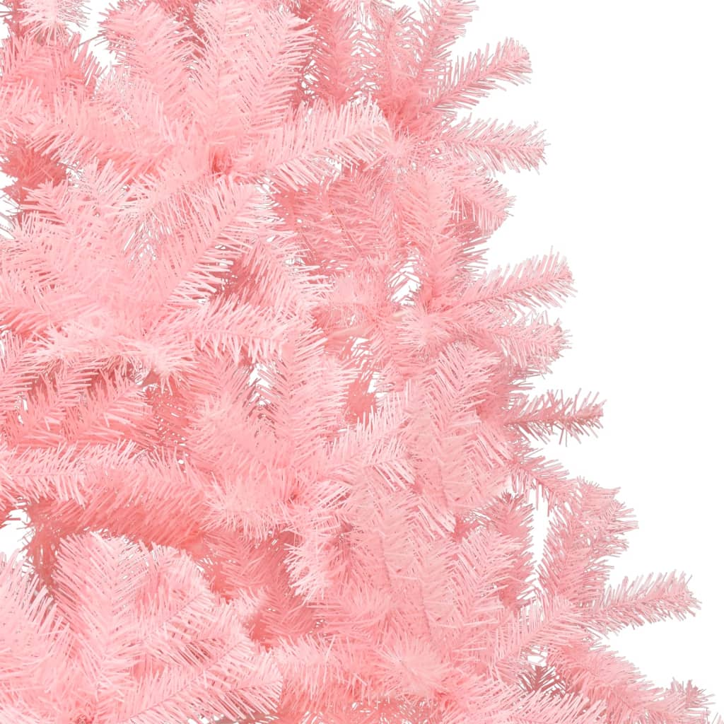 Künstlicher Halb-Weihnachtsbaum mit Ständer Rosa 240 cm PVC 127699