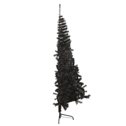 Künstlicher Halb-Weihnachtsbaum mit Ständer Schwarz 150 cm PVC 128960