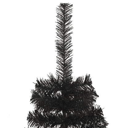 Künstlicher Halb-Weihnachtsbaum mit Ständer Schwarz 150 cm PVC 128960