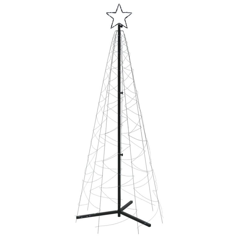 LED-Weihnachtsbaum Kegelform Kaltweiß 200 LEDs 70x180 cm 128999