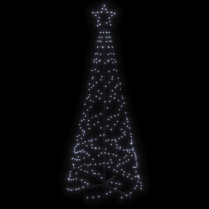 LED-Weihnachtsbaum Kegelform Kaltweiß 200 LEDs 70x180 cm 128999