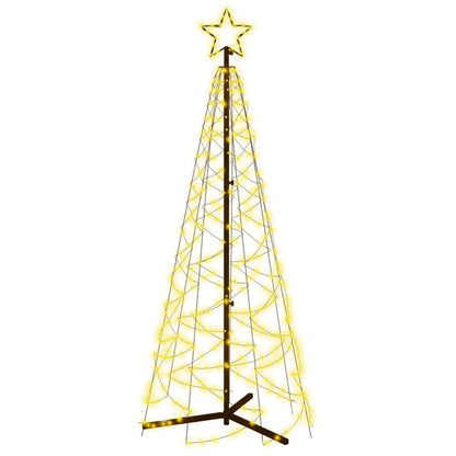 LED-Weihnachtsbaum Kegelform Warmweiß 200 LEDs 70x180 cm 88266