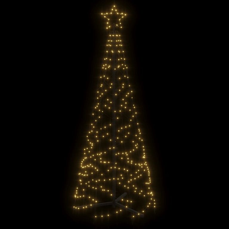 LED-Weihnachtsbaum Kegelform Warmweiß 200 LEDs 70x180 cm 88266