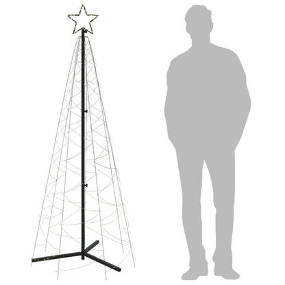 LED-Weihnachtsbaum Kegelform Warmweiß 200 LEDs 70x180 cm 88266