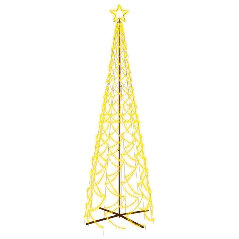 LED-Weihnachtsbaum Kegelform Warmweiß 500 LEDs 100x300 cm 124984