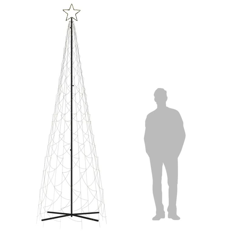 LED-Weihnachtsbaum Kegelform Warmweiß 500 LEDs 100x300 cm 124984