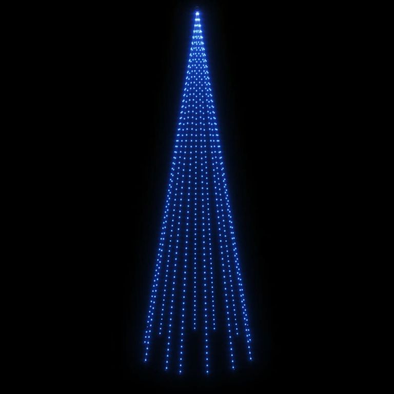 LED-Weihnachtsbaum für Fahnenmast Blau 732 LEDs 500 cm 88217