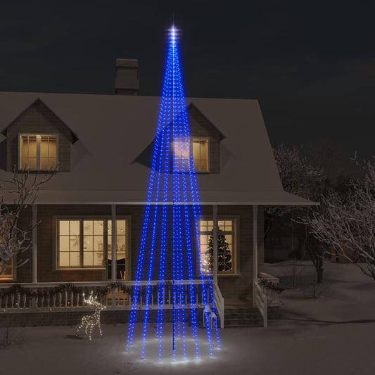 LED-Weihnachtsbaum für Fahnenmast Blau 1134 LEDs 800 cm 88211