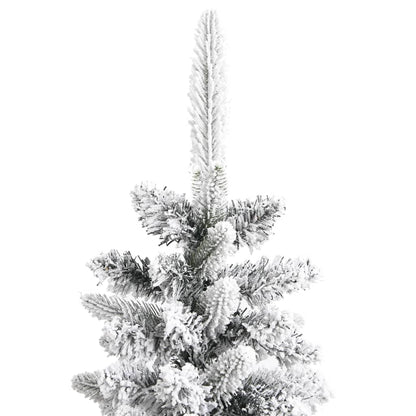 Künstlicher Weihnachtsbaum Beschneit Schlank 210 cm PVC&PE 87357