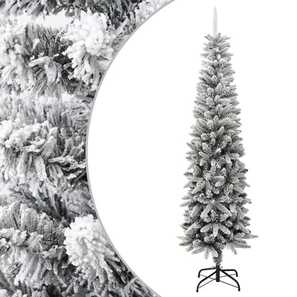 Künstlicher Weihnachtsbaum Beschneit Schlank 240 cm PVC&PE 87358