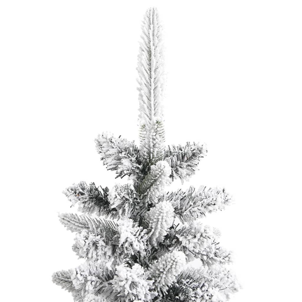 Künstlicher Weihnachtsbaum Beschneit Schlank 240 cm PVC&PE 87358