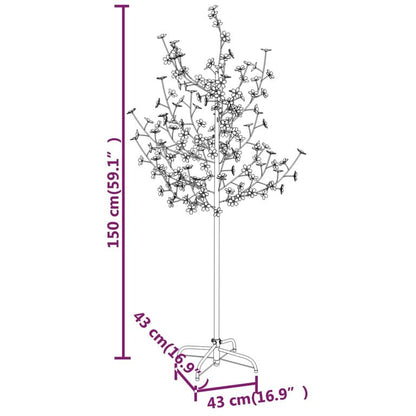 LED-Baum mit Kirschblüten Warmweiß 120 LEDs 150 cm 87979