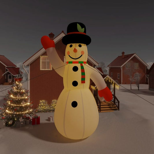 Aufblasbarer Schneemann mit LEDs 805 cm 125985