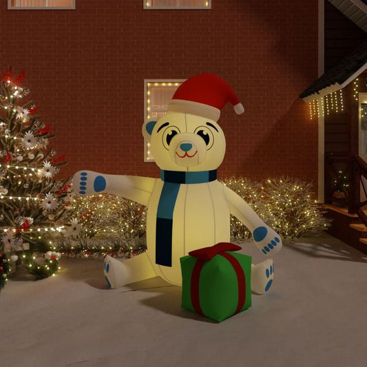 Weihnachtsdekoration Aufblasbarer Teddybär LED 240 cm 88819