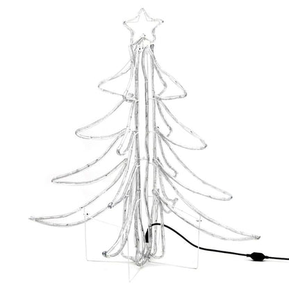 LED-Weihnachtsbäume 2 Stk. Klappbar Warmweiß 87x87x93 cm 88299