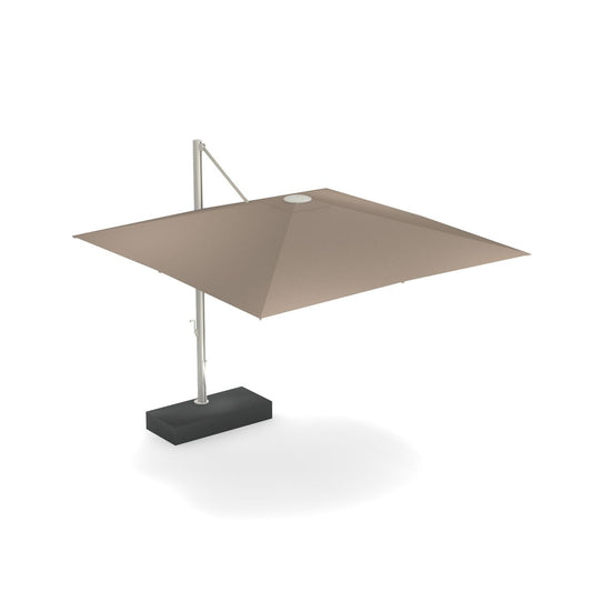 Emu Shade Ampelschirm 300 x 320 cm Antikeisen / Weiß / Taupe