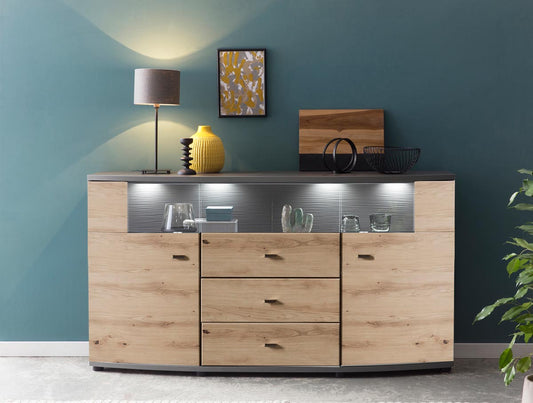 DERA 085 Sideboard Artisan Eiche / Anthrazit