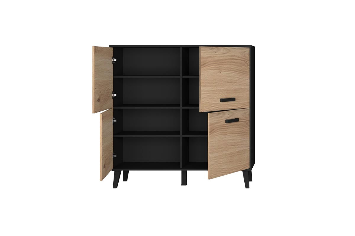 ARTONA 082 Highboard Artisan Eiche / Schwarz