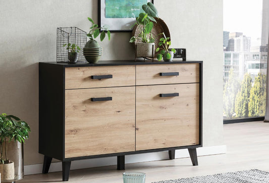 ARTONA 085 Sideboard Artisan Eiche / Schwarz