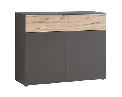 LATINA Sideboard Planked Eiche / Grau