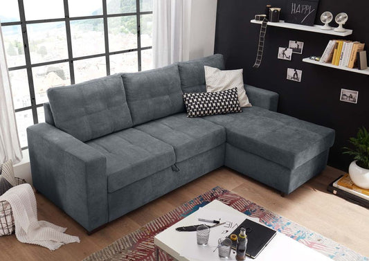 Adone Ecksofa 230 x 154 cm Anthrazit