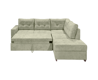 Adone Ecksofa 234 x 213 cm, mit Schlaffunktion & Bettkasten