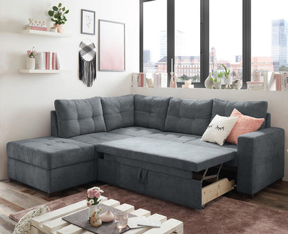 Adone Ecksofa 234 x 213 cm, mit Schlaffunktion & Bettkasten