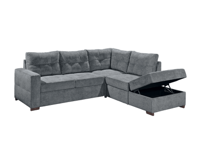 Adone Ecksofa 234 x 213 cm, mit Schlaffunktion & Bettkasten