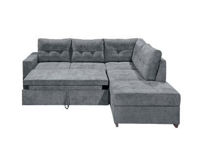 Adone Ecksofa 234 x 213 cm, mit Schlaffunktion & Bettkasten