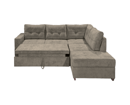 Adone Ecksofa 234 x 213 cm, mit Schlaffunktion & Bettkasten