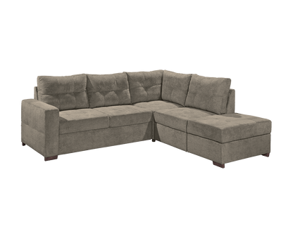 Adone Ecksofa 234 x 213 cm, mit Schlaffunktion & Bettkasten