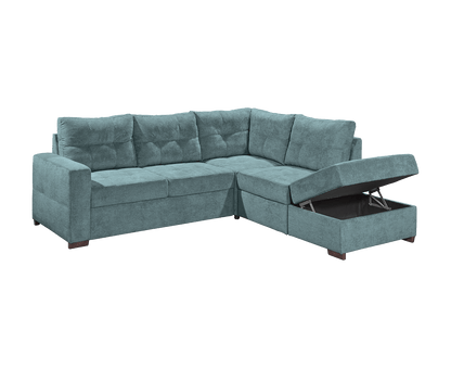 Adone Ecksofa 234 x 213 cm, mit Schlaffunktion & Bettkasten