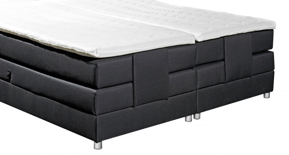 ALABAMA Boxspringbett mit Motor 180x200cm elektrisch Schwarz - Froschkönig24