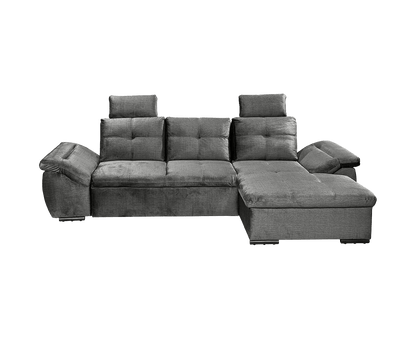 Alija Ecksofa Longchair 275 x 170 cm, mit Schlaffunktion Grau