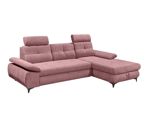 Altona Ecksofa 274 x 177 cm, inkl. Bettkasten & ausziehbarer Liegefläche, Rosa