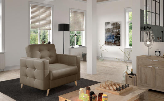 Asgard Sessel Beige (Samt)