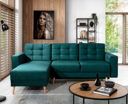 Asgard Ecksofa 250 x 162 cm, Samt