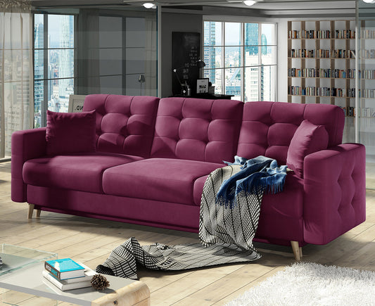 Asgard Schlafsofa 235x95 cm, Samt